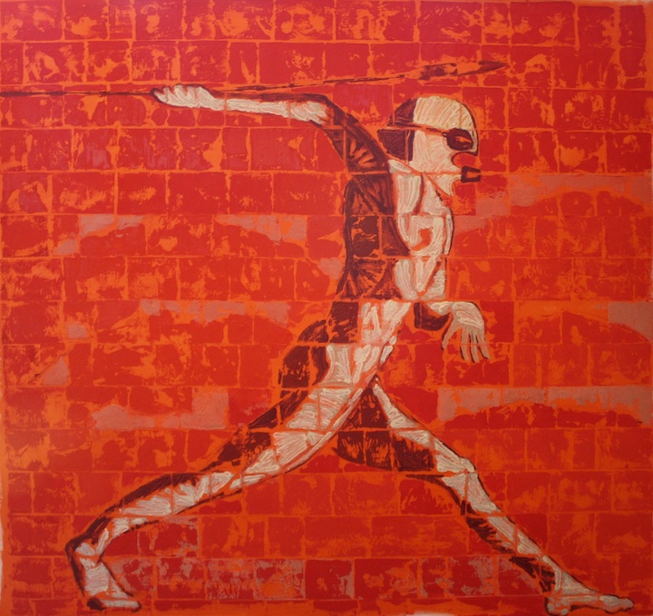 Mings Over Congo 48"x48" Oil on Canvas