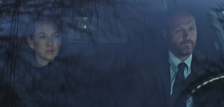 Laura Kirk as Kelly Conrad and Blake Robbins as David Conrad