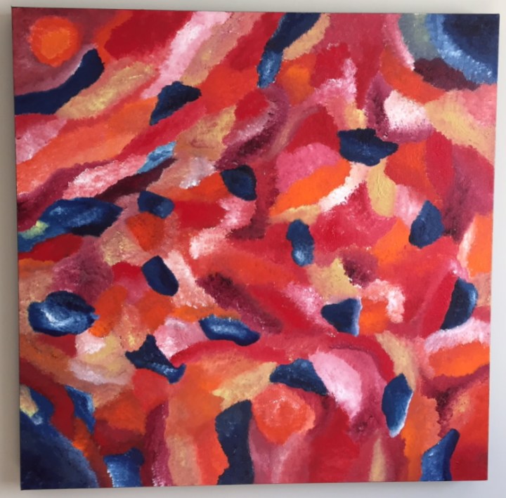 Mosaic Beach 30 x 30 Acrylic On Canvas